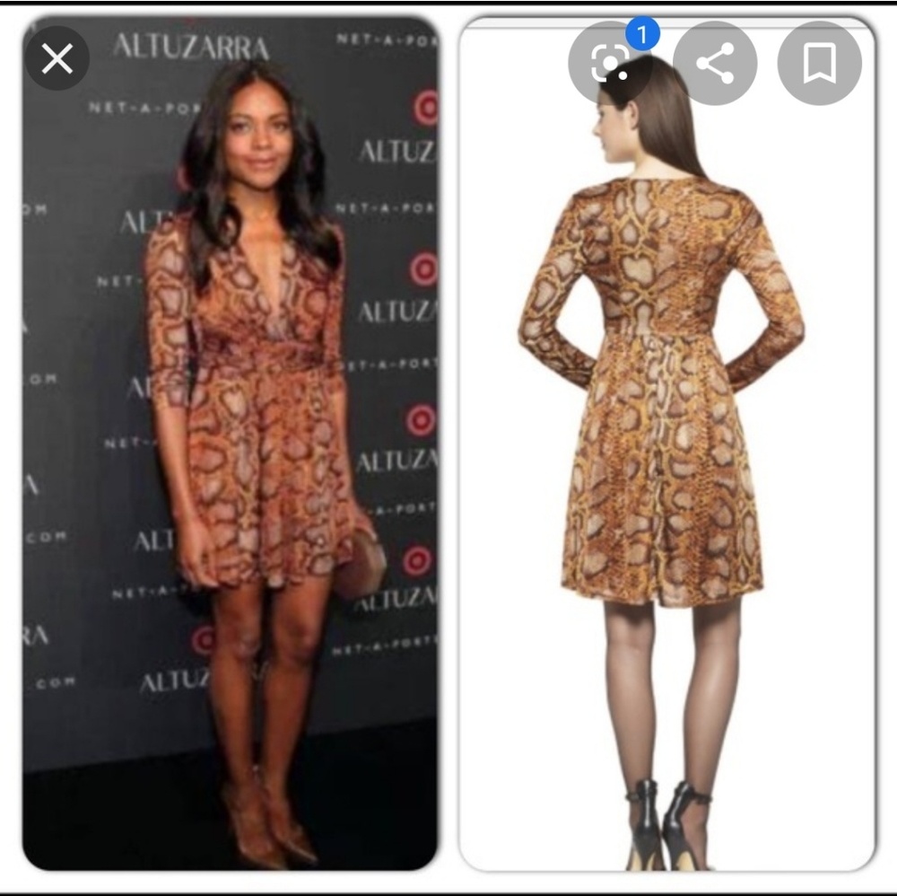 Altuzarra for Target snakeprint dress NEW  size 4